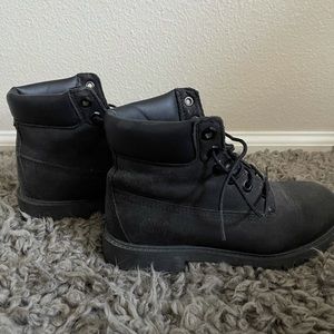 Black Timberland boots